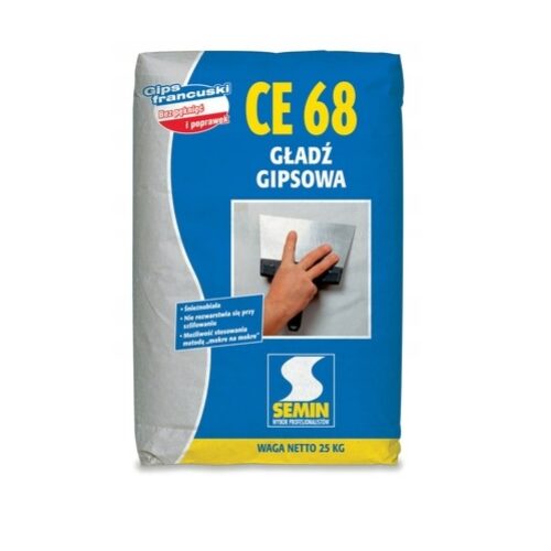 Gładź szpachlowa gipsowa SEMIN CE 68 20kg