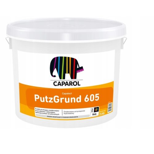 Grunt pod tynki akrylowe, silikonowe CAPAROL PUTZGRUND 605 BIAŁY 25kg