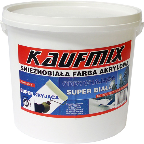 Farba emulsyjna akrylowa KAUFMIX 10L
