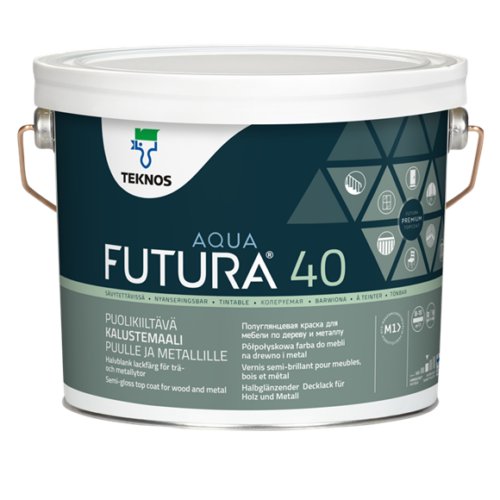 Uretanowo-alkidowa farba nawierzchniowa półpołysk TEKNOS FUTURA AQUA 40