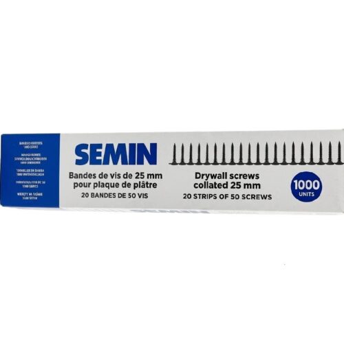 Wkręty do płyt G-K na taśmie SEMIN 3,5 x 25mm 1000szt.