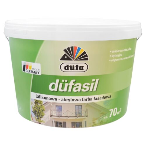Farba fasadowa silikonowo-akrylowa Düfasil 10L