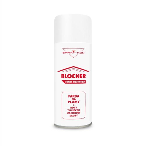 Farba Maskująca Na Plamy Zacieki Tłuszcz Rdzę SPRAY-KON Blocker 400 ml